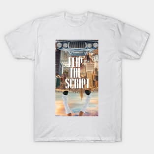 Flip The Script: An Expressive Collage T-Shirt